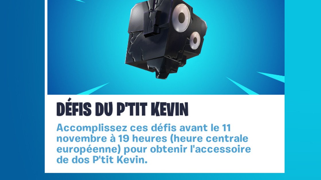 Fortnite : Défis du P'tit Kevin