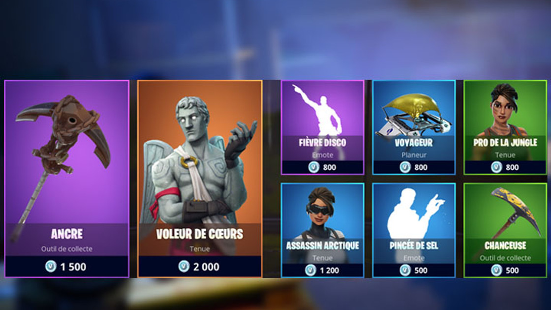 Boutique Fortnite 11 avril