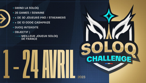 Tous les résultats du SoloQ Challenge sur LoL