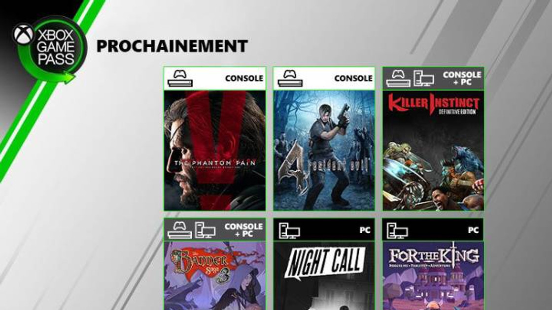 Xbox Game Pass offre 6 jeux en juillet dont Metal Gear Solid V