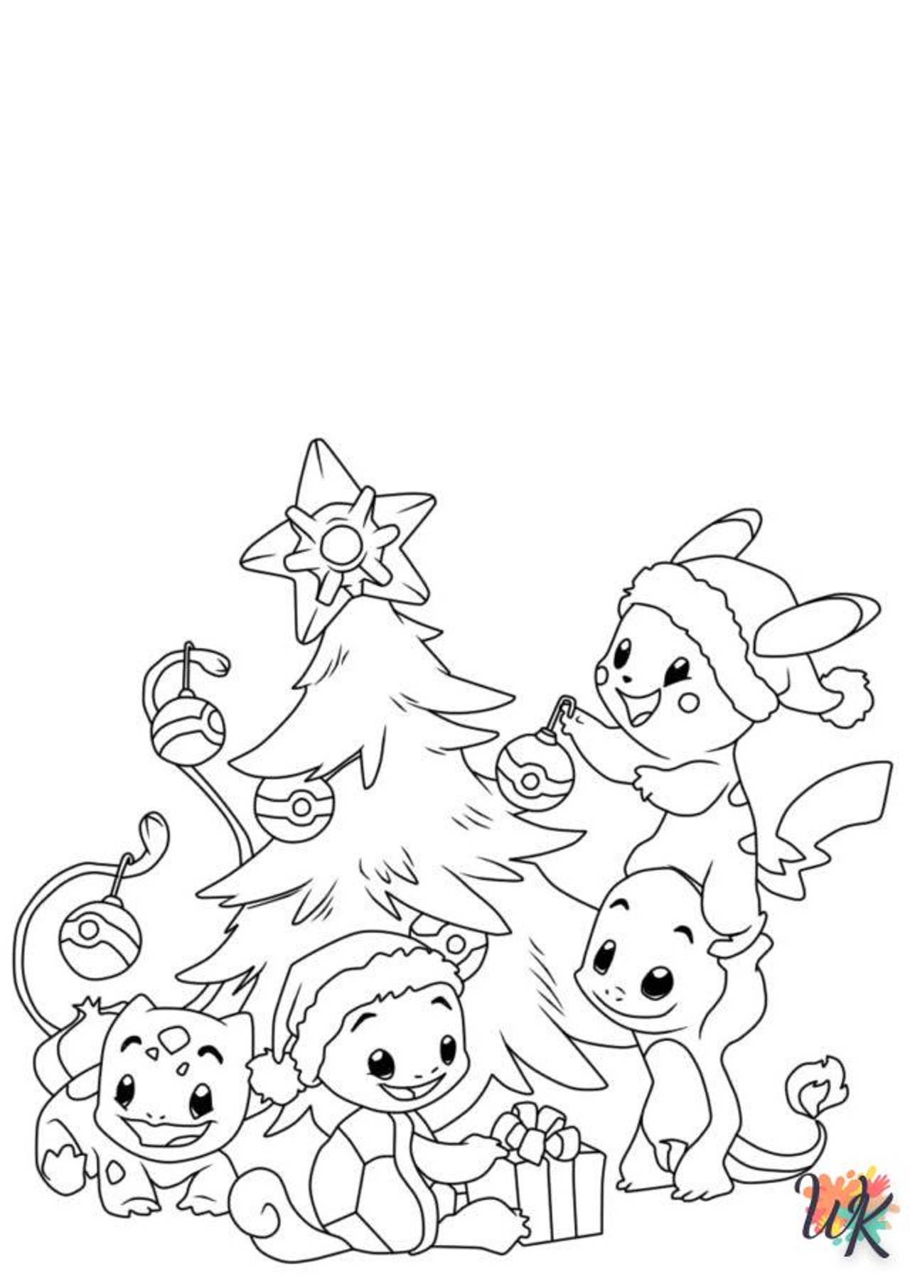 Coloriage-Pokemon-de-Noel-17