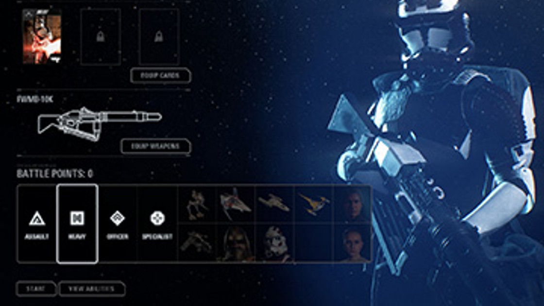 Star Wars Battlefront 2 : Cartes des Étoiles classe Soldat Lourd
