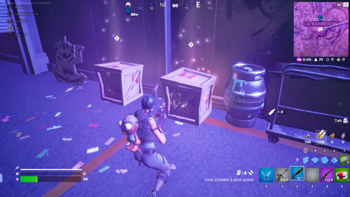 Ouvrir de force des caisses pour trouver l'holocron des Sith dans Fortnite, défi saison 3, chapitre 3