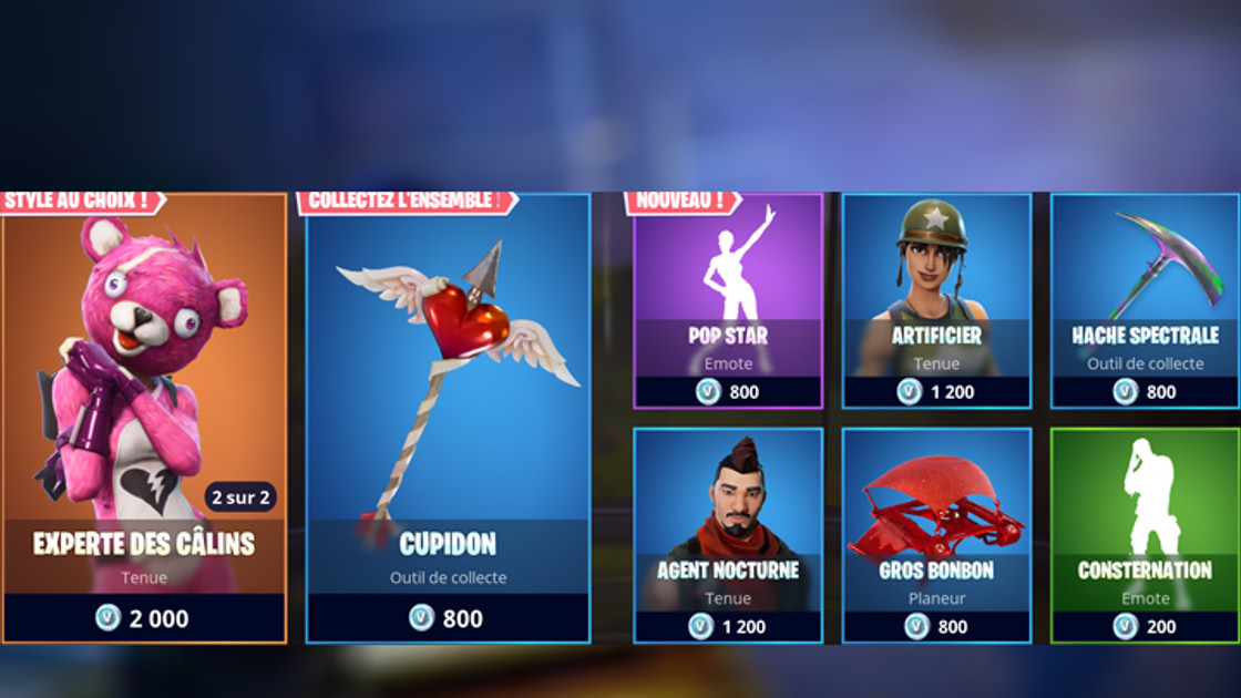 Boutique Fortnite 17 mai