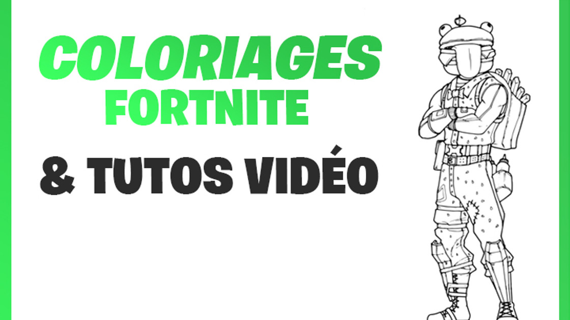 Dessins Fortnite faciles et coloriages, quelques tutos vidéos pour aider vos enfants