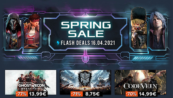 Spring Sales - promos et jeux moins chers sur Gamesplanet