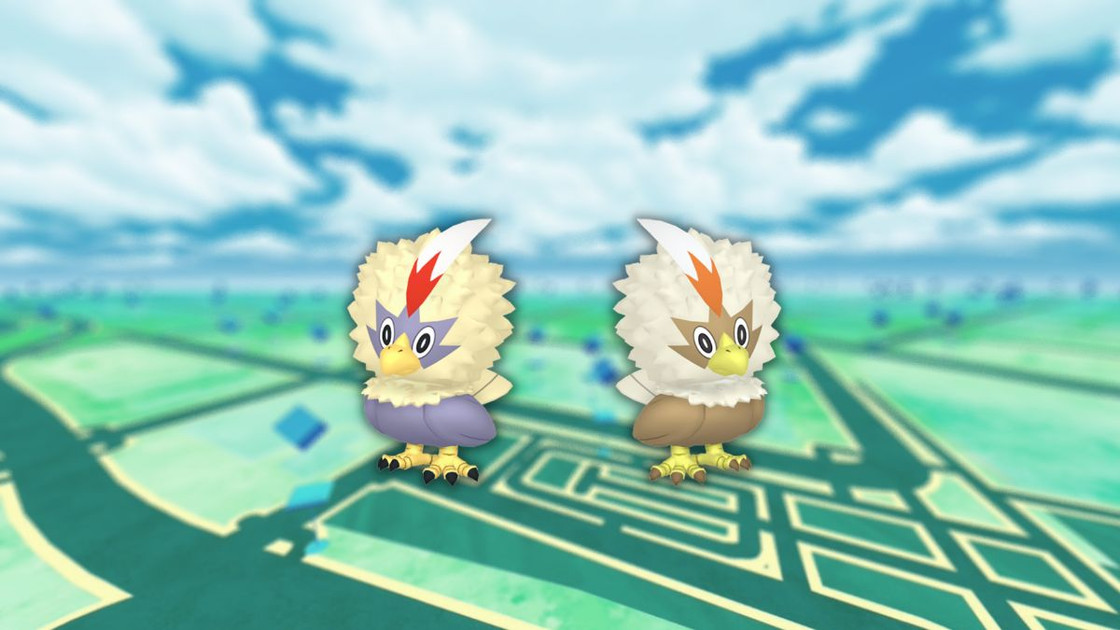 Furaiglon (shiny) dans les Heures de Pokémon Vedette de juin 2023 sur Pokémon GO
