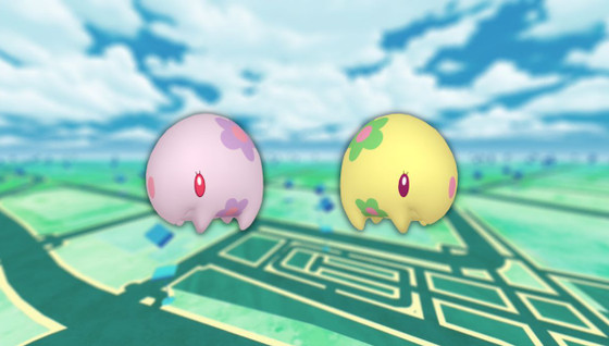 Munna (shiny) dans les Heures de Pokémon Vedette de février 2024 sur Pokémon GO