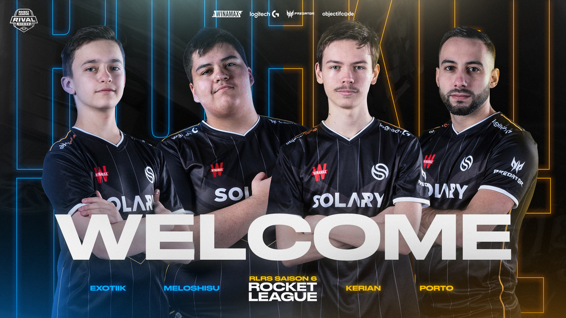 Solary arrive sur Rocket League avec ExoTiiK, Meloshisu, Kérian et Porto