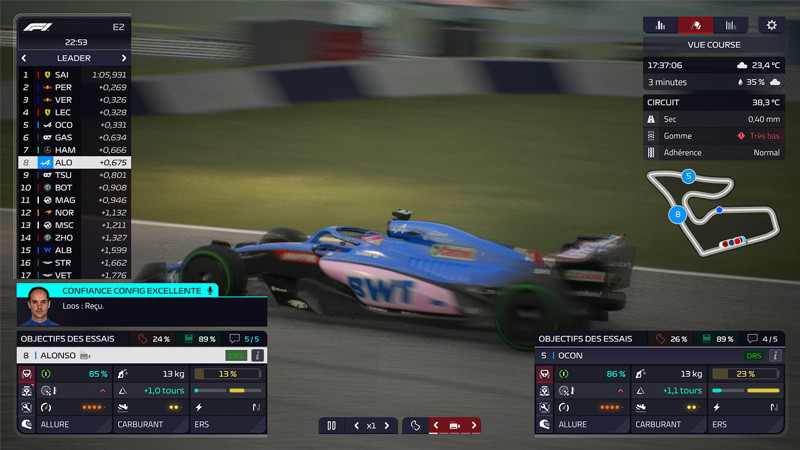 Comment bien régler les voitures dans F1 Manager 2022 ?