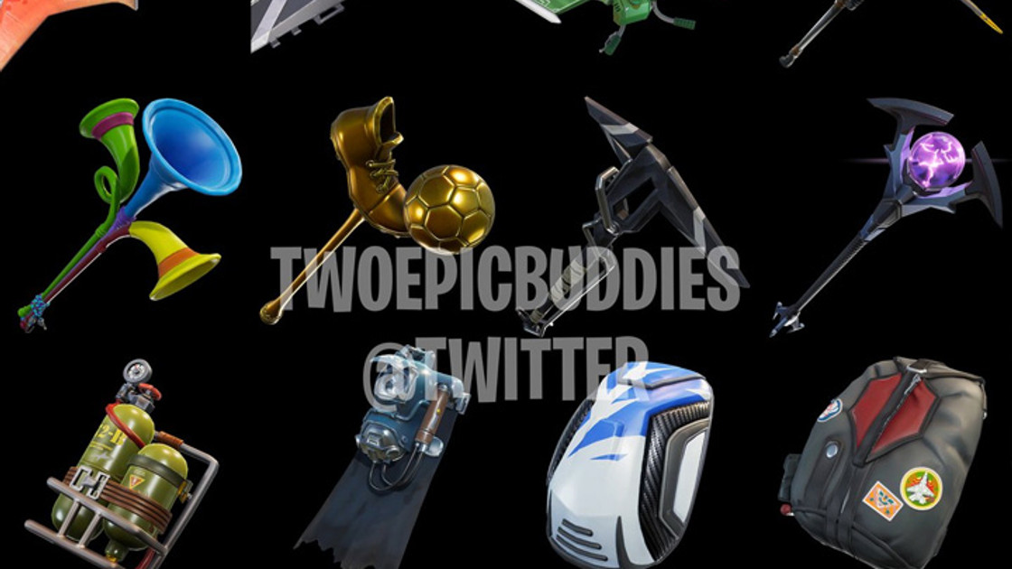 Fortnite : Nouveaux skins et emotes pour le patch 4.4, planeur, sac et pioche