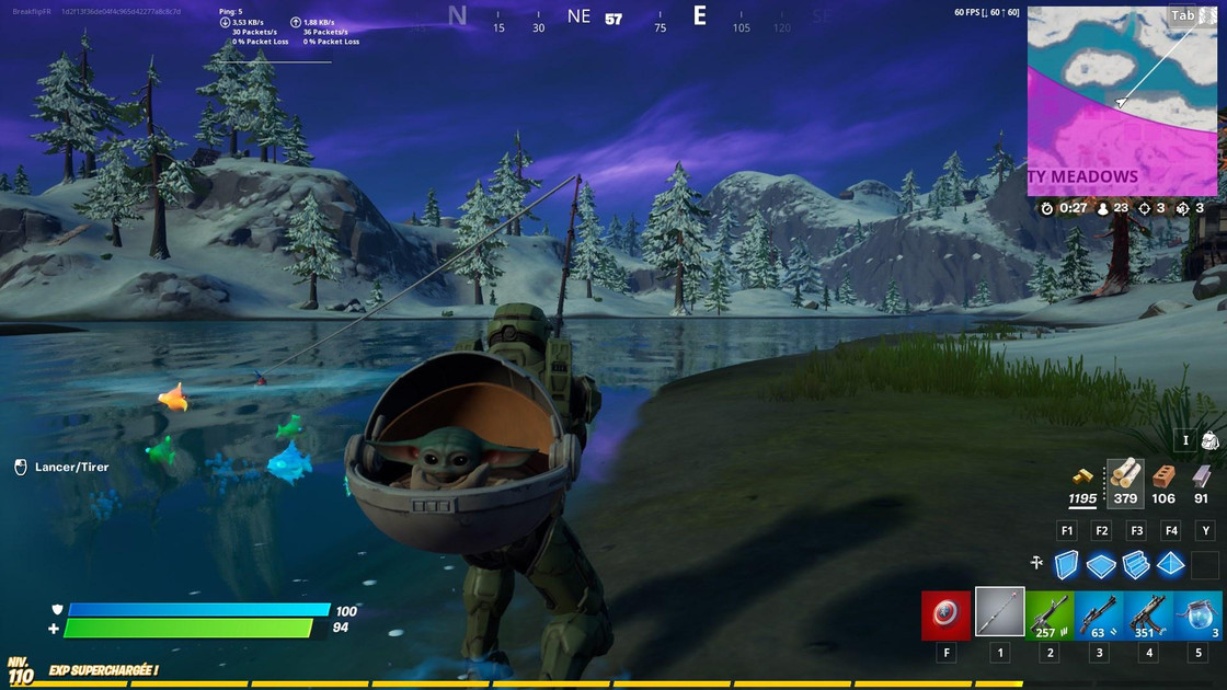 Fortnite : Poisson neige, comment l'attraper pour le défi noël saison 5 ?