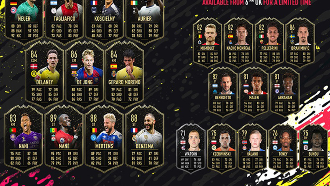 FIFA 20 : TOTW, l'équipe de la semaine 1 – FUT