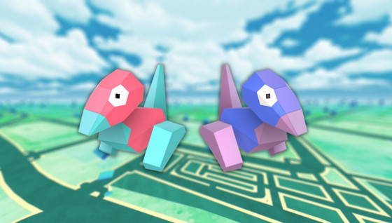 Porygon (shiny) dans les Heures de Pokémon Vedette de novembre 2022 sur Pokémon GO