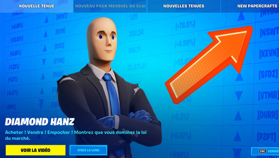 Un skin stonks sur Fortnite !