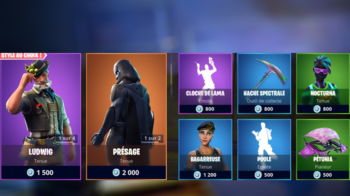 Boutique Fortnite 30 octobre