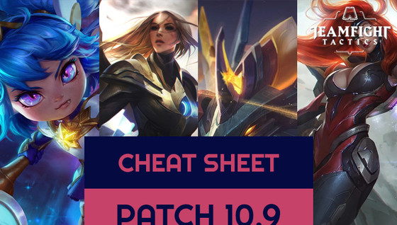 Le cheat sheet des meilleures compos de TFT en 10.9