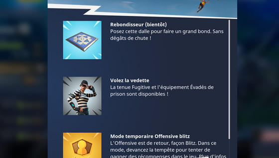 Le rebondisseur est arrivé sur Fortnite