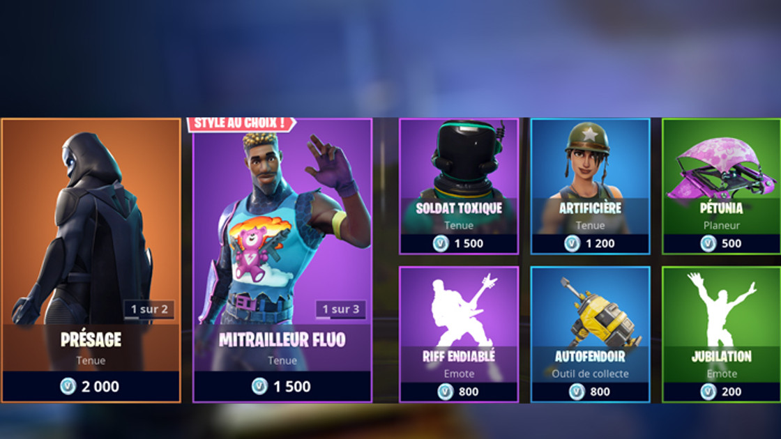 Boutique Fortnite 25 septembre