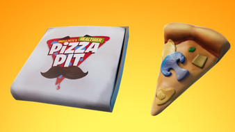 Défi Fortnite : Prendre des parts de pizza dans un objet Soirée Pizza
