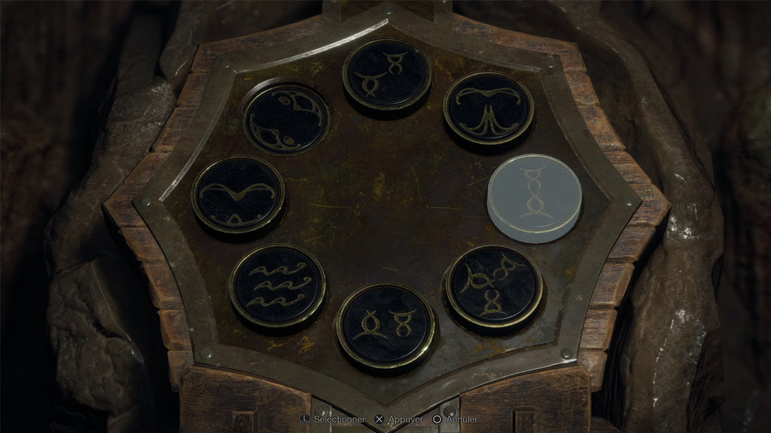 Dais en pierre Resident Evil 4, comment trouver les codes dans les grottes du lac ?