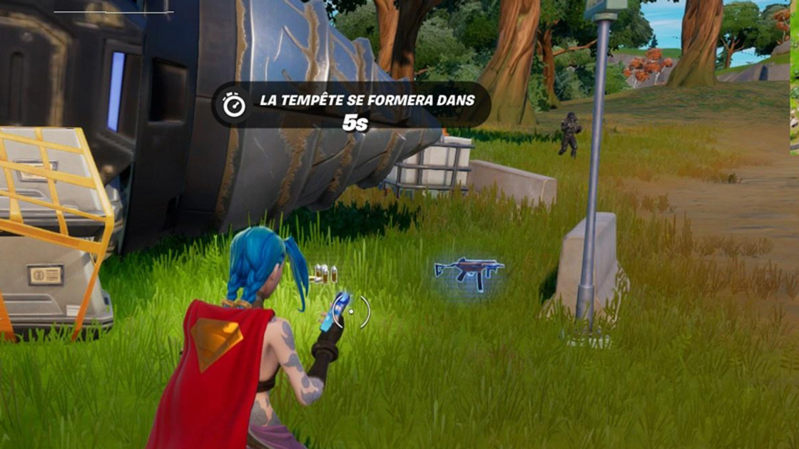 Détruire de l'équipement de l'IO pour obtenir des pièces électroniques dans Fortnite, défi saison 1 chapitre 3