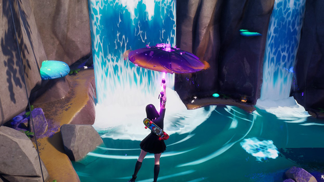 Cascade Fortnite, où sont les cascades de réalité en saison 3 du chapitre 3 ?