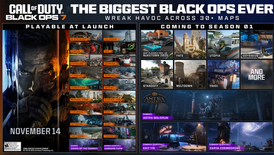 Saison 1 de Black Ops 7 : la feuille de route dévoile des nouvelles maps, du zombie et Nuketown ! Tout ce qu'il faut savoir pour la S1 de Call of Duty