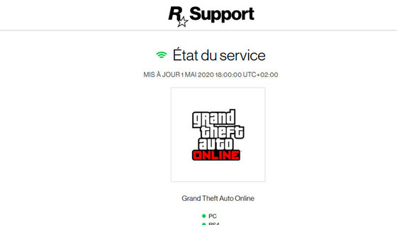 Surveillez l'état des serveurs de GTA 5