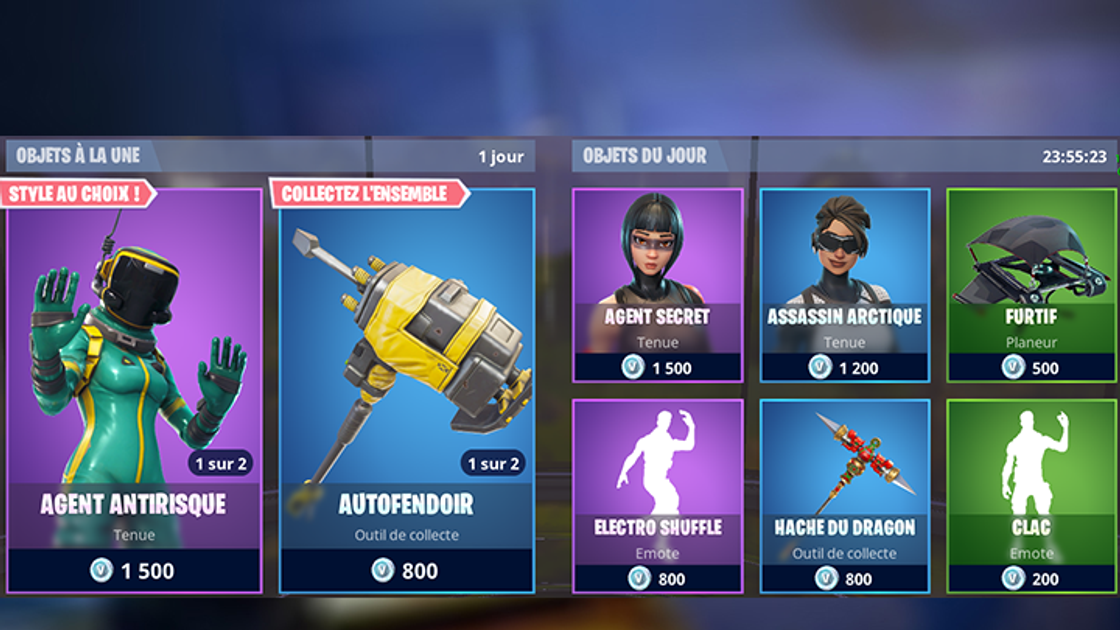 Boutique Fortnite 20 juin