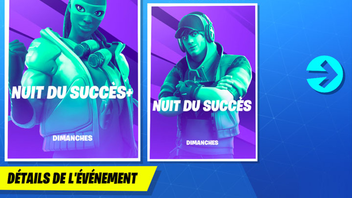 Fortnite : Nuit du succès en saison 3 du chapitre 2, retour des compétitions