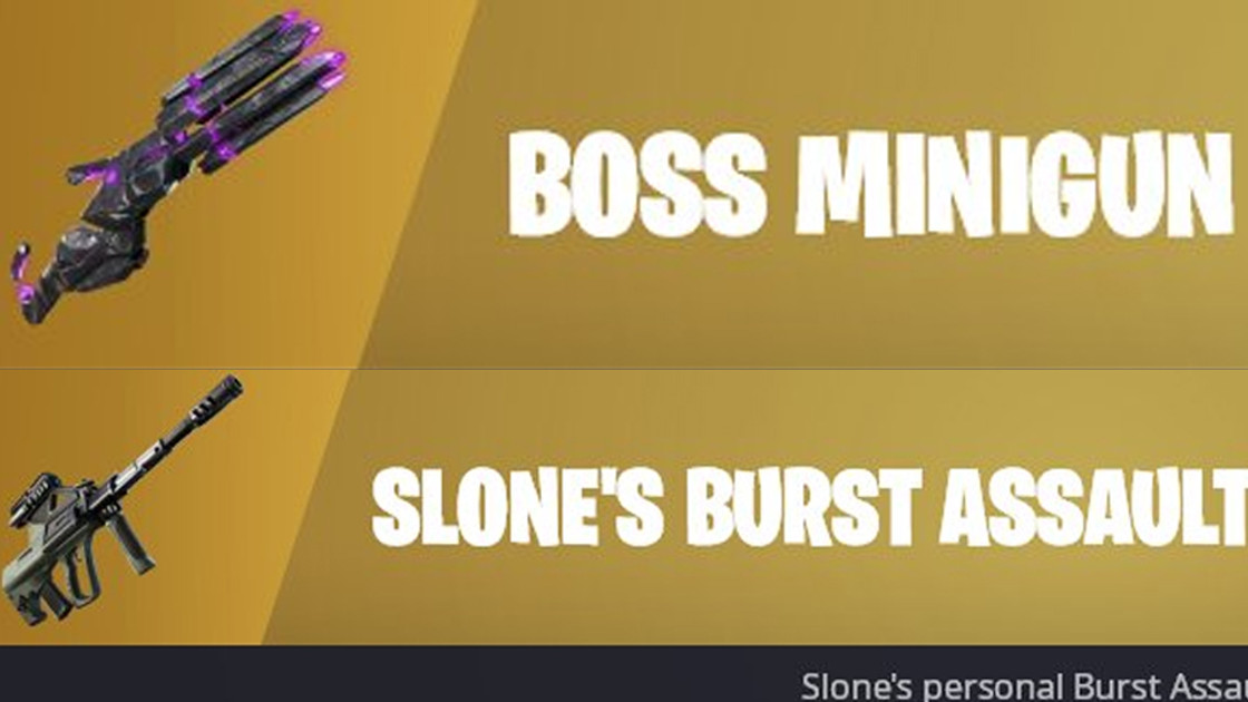 Nouvelles armes mythiques en saison 8 de Fortnite