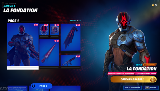 Quand sort le skin Fondation dans Fortnite ?