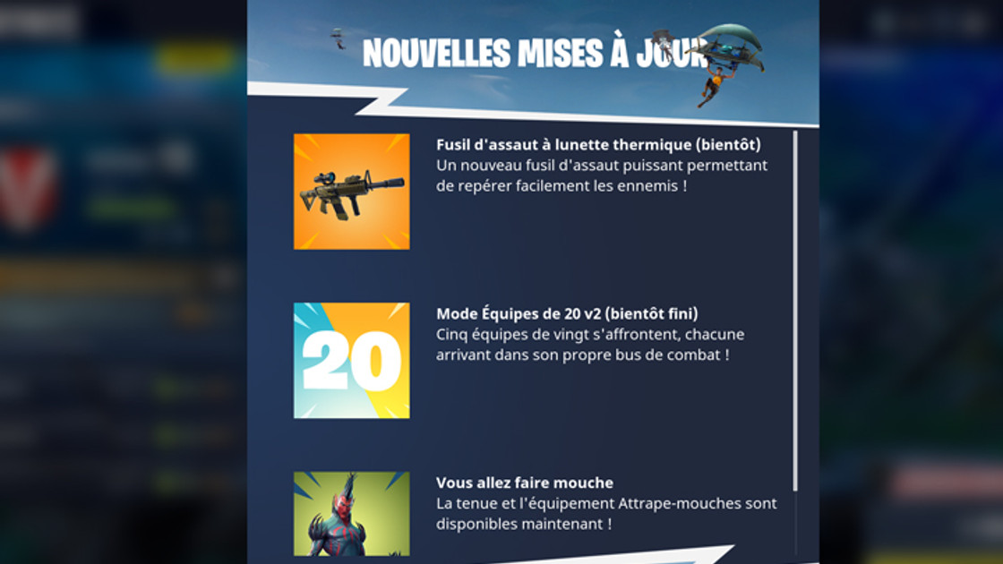 Fortnite : Fusil d'assaut à lunette thermique, nouvelle arme