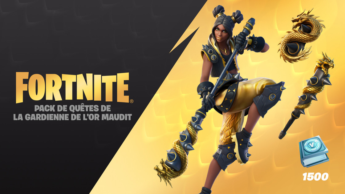 Quetes or maudit Fortnite, quels défis avec le pack de la Gardienne ?