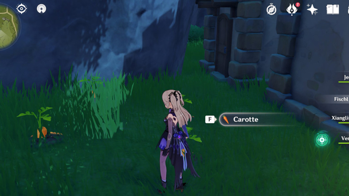 Carottes Genshin Impact, où en trouver ?