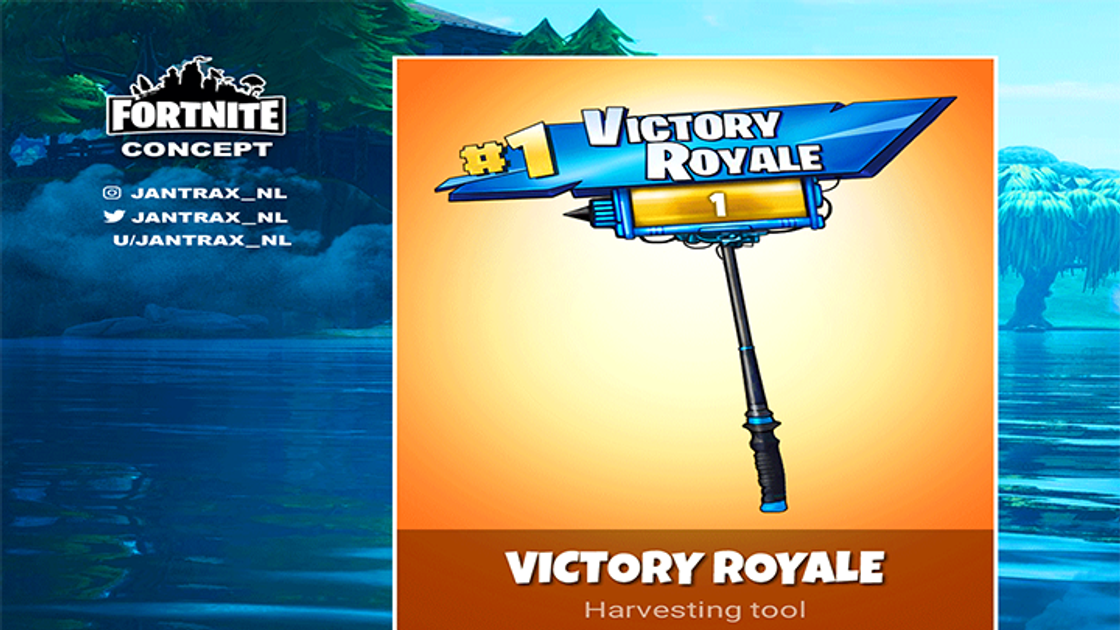 Fortnite : Concept d'une pioche Victoire Royale