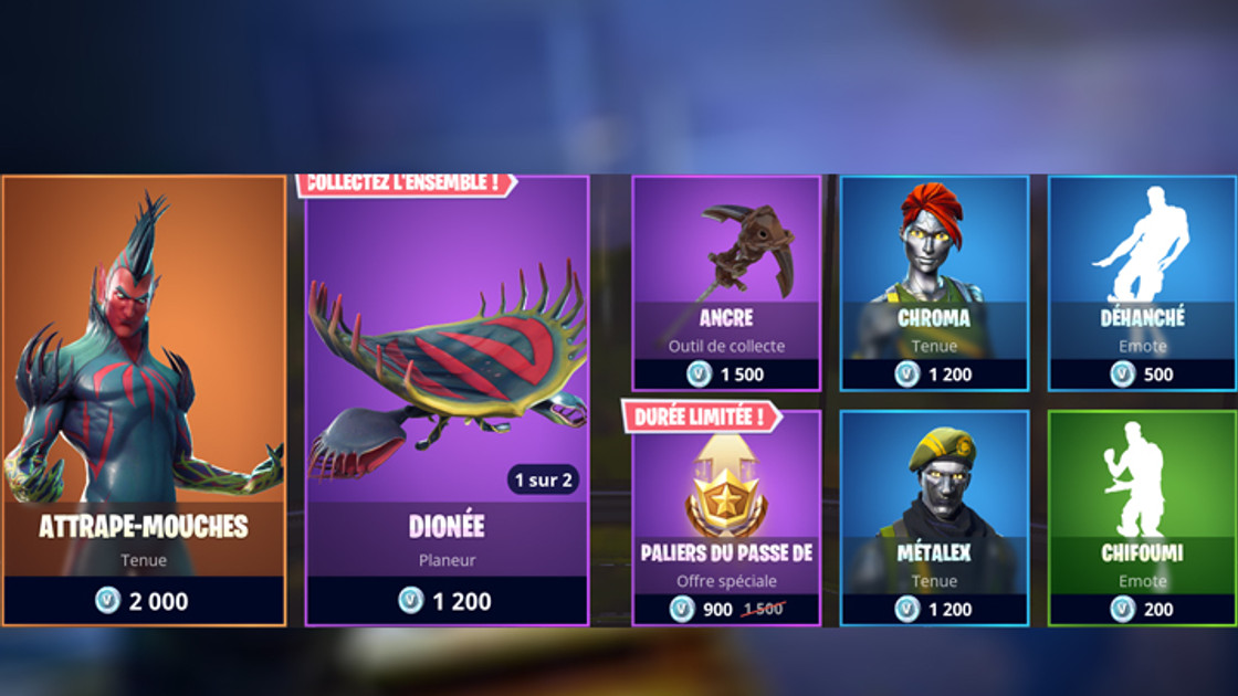 Boutique Fortnite 11 juin