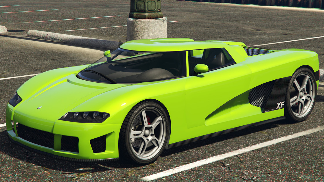 Entity XF sur GTA 5 Online, la voiture du podium du casino