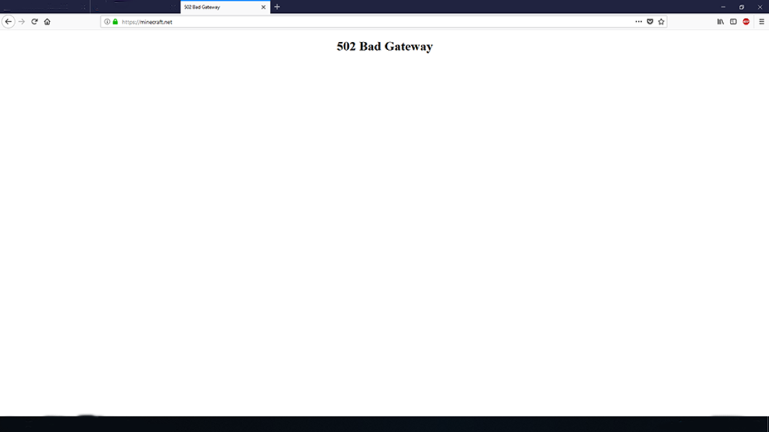 502 Bad Gateway Minecraft, comment résoudre le bug ?