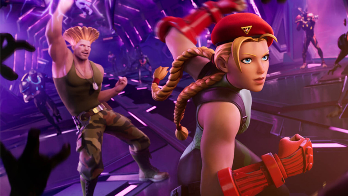 Skins Cammy et Guile Fortnite, date de sortie des tenues Street Fighter