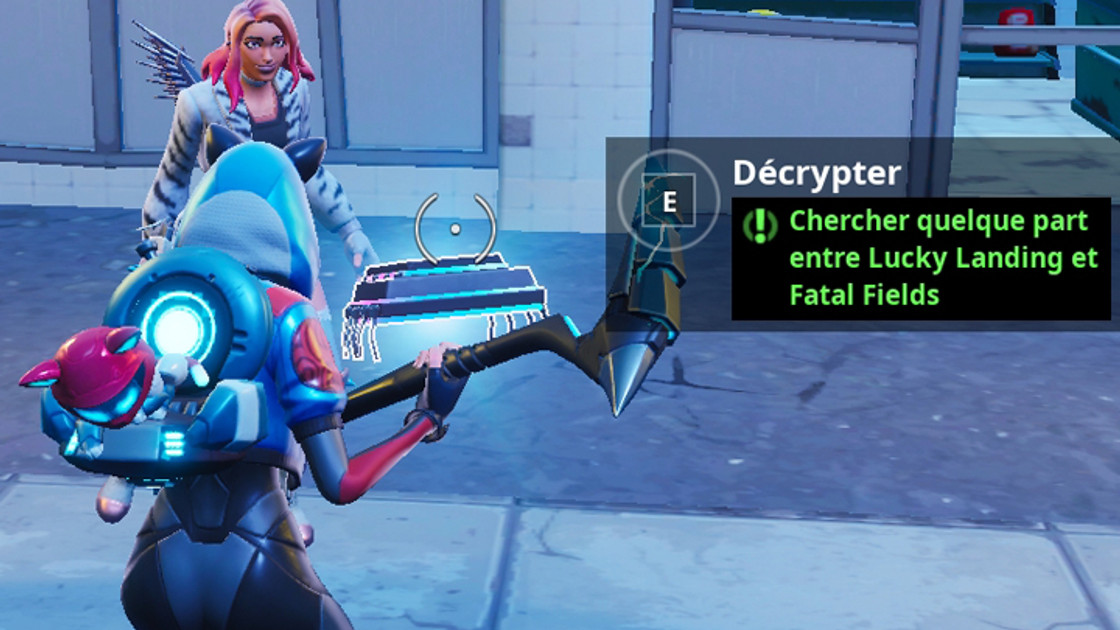 Fortnite : Puce 37 Décryptage, Chercher à l'intérieur d'un bunker antidésastre à Pleasant Park, Défi