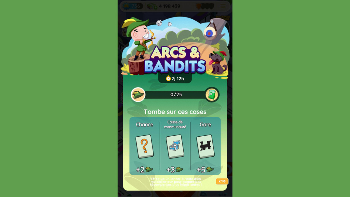 Arcs et bandits Monopoly GO, paliers, récompenses et durée pour l'événement de novembre 2023