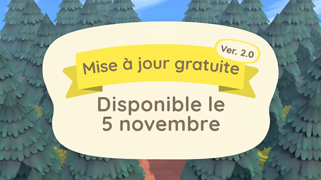 Heure de sortie mise à jour gratuite Animal Crossing du 5 novembre, quand sort la maj ?