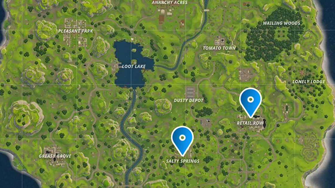 Où sont les lieux natifs dans Fortnite pour le défi ?