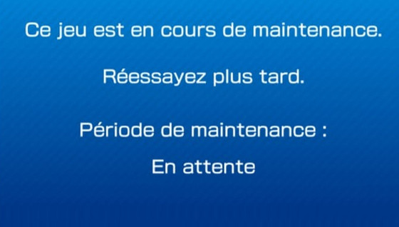 Le mode multijoueur est en maintenance !