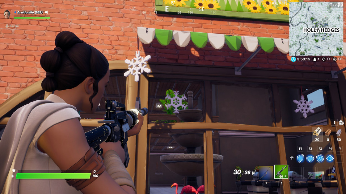 Fortnite : Détruire des décorations en forme de flocon, défis hivernaux