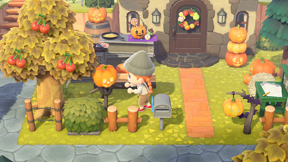Halloween, plans de bricolage citrouille dans Animal Crossing : New Horizons