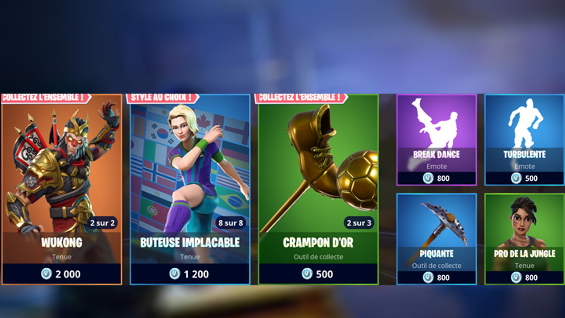 Boutique Fortnite 27 juin