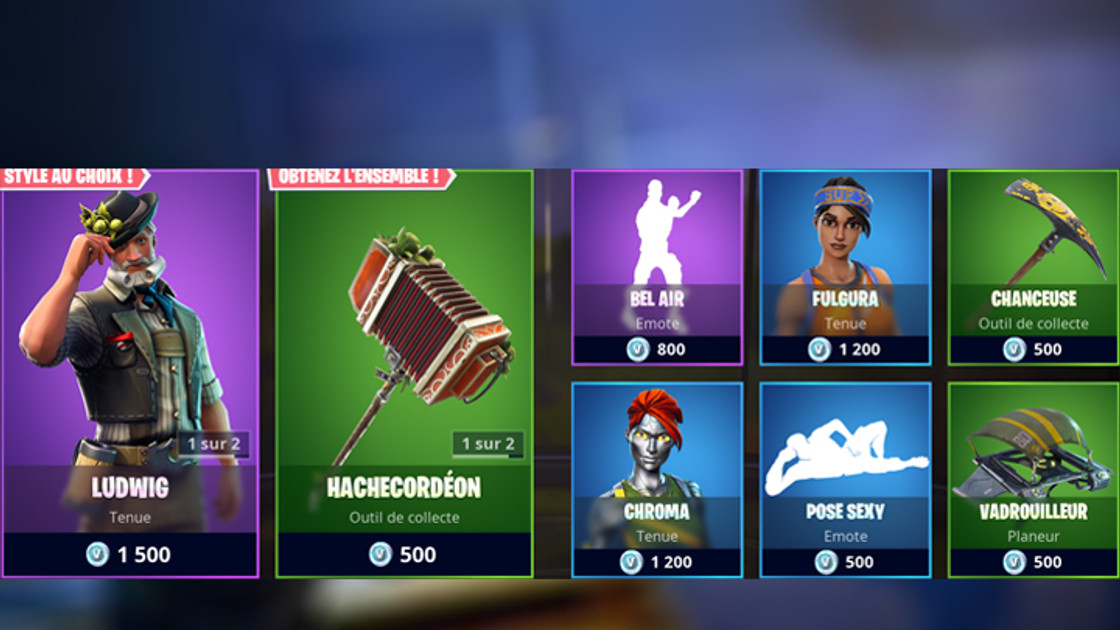 Boutique Fortnite 28 septembre